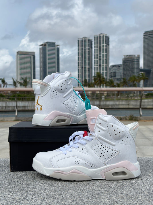 AIR JORDAN RETRO 6 GOLD HOOPS