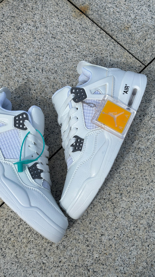 AIR JORDAN RETRO 4 WHITE-MID