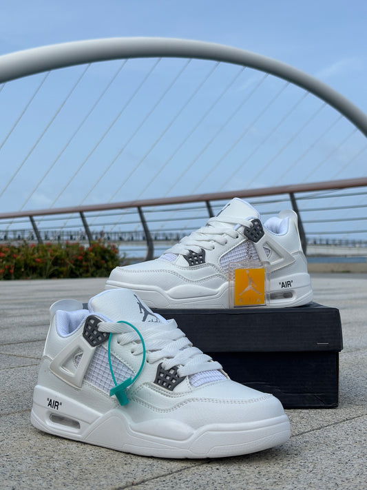AIR JORDAN RETRO 4 WHITE-MID