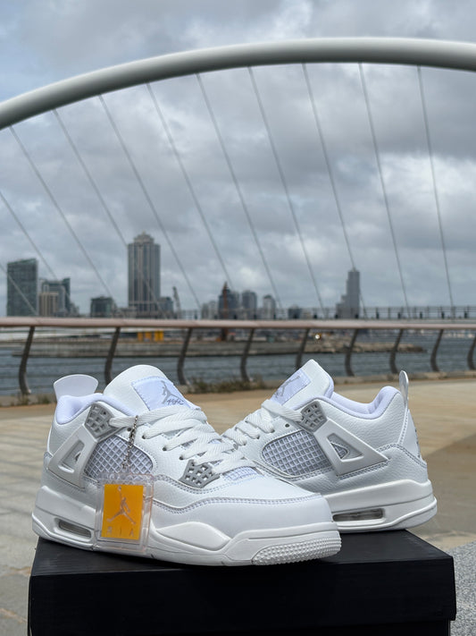AIR JORDAN RETRO 4 WHITE-MID
